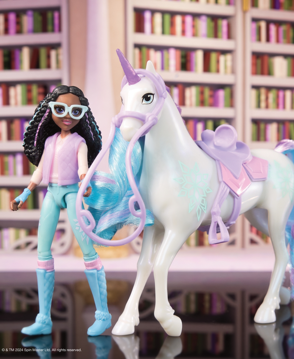 Unicorn Academy Layla Glacier Set With 2 Riding Accessories Toys In Multi Color