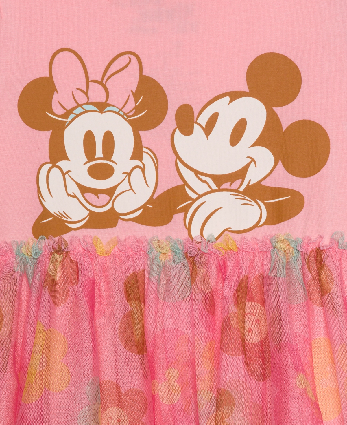 Disney Toddler & Little Girls Mickey and Minnie Mouse Long Sleeve Tutu Dress