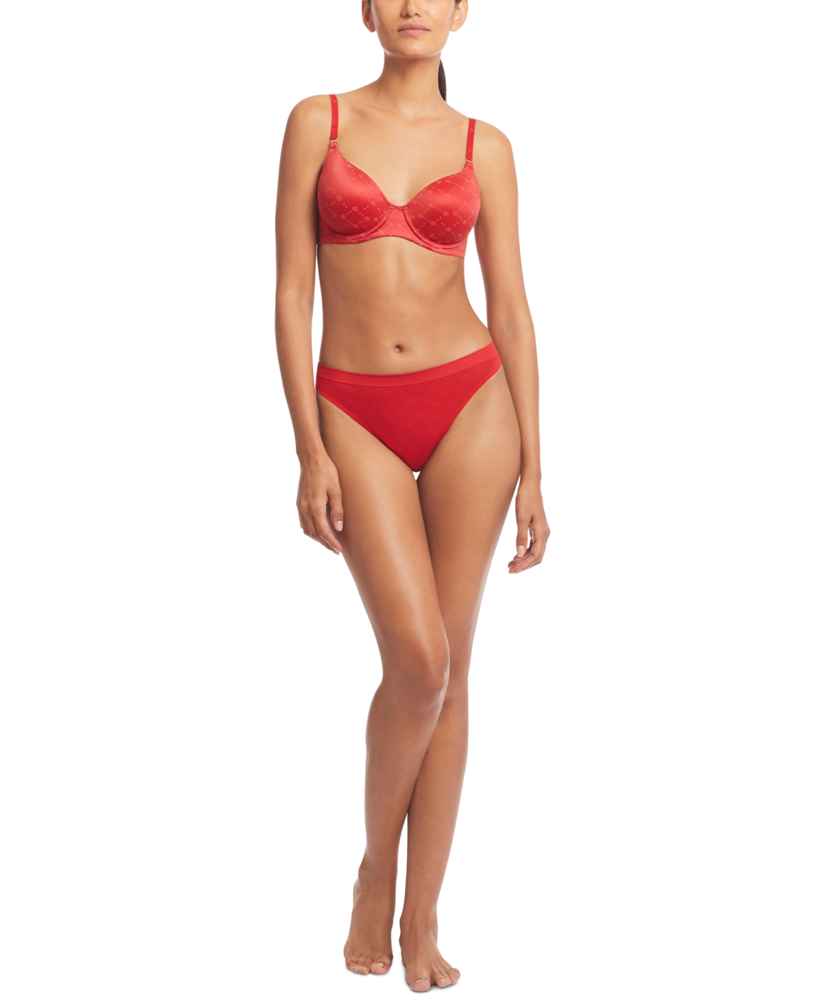 Lauren Ralph Lauren Comfort Collection Repeat-Logo T-shirt Bra