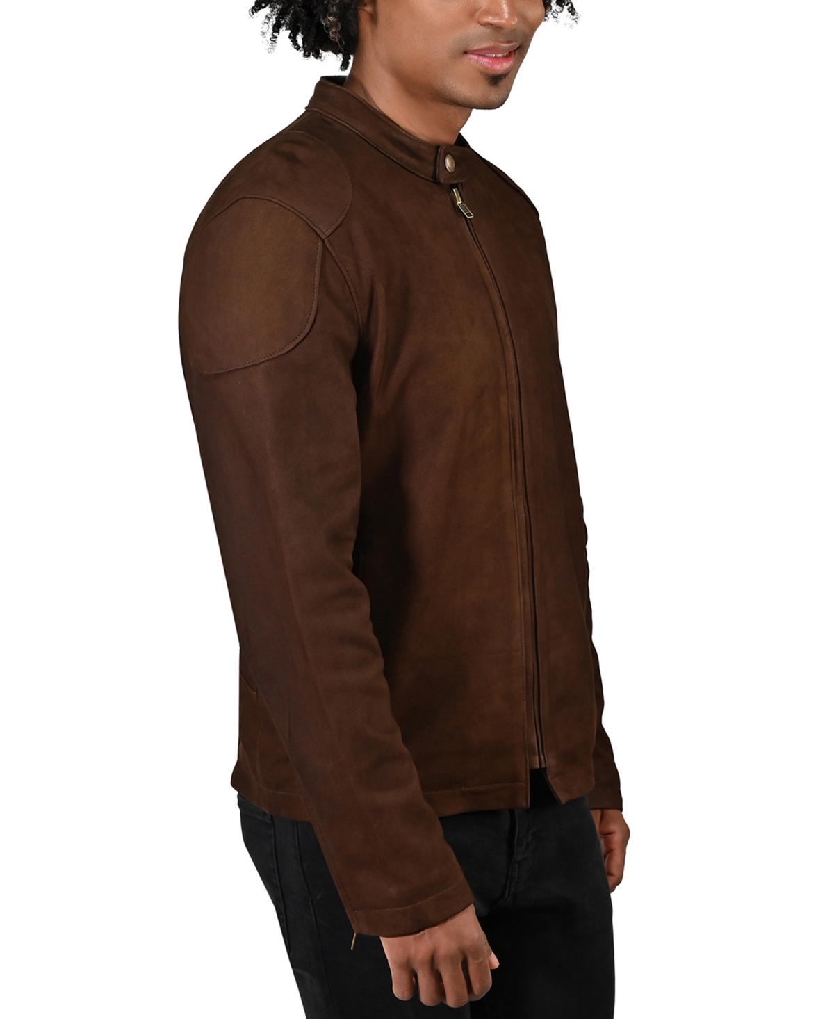 Frye Men's Cafe Racer Leather Jacket