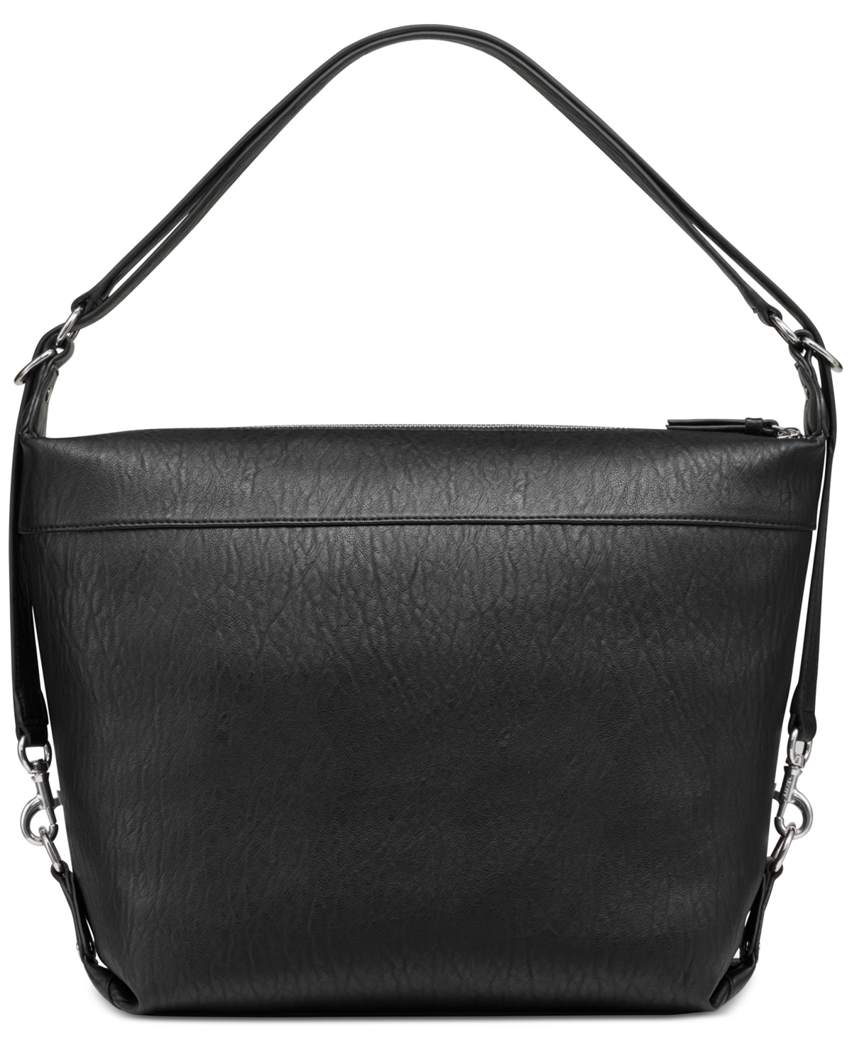 Dkny Shar Medium Convertible Hobo -silver
