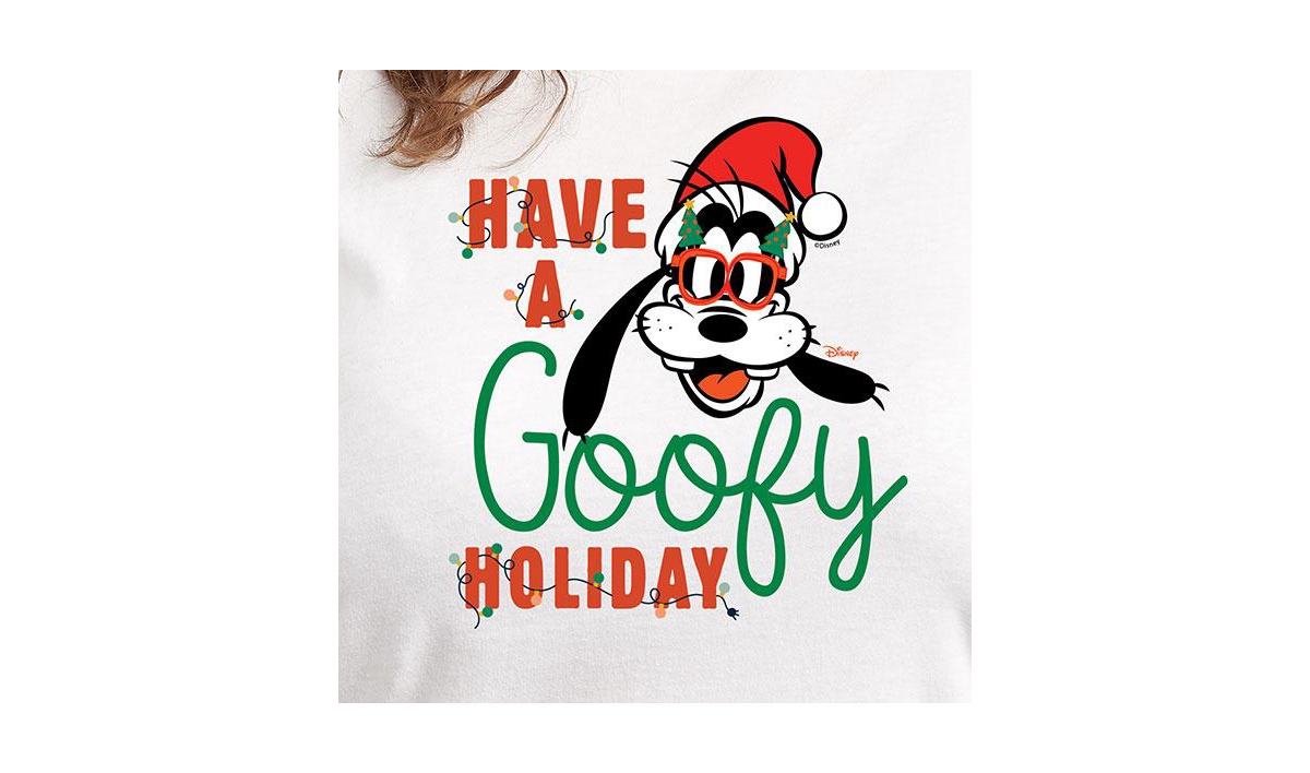 Hybrid Apparel Plus Size Disney Goofy Holidays Graphic T-shirt