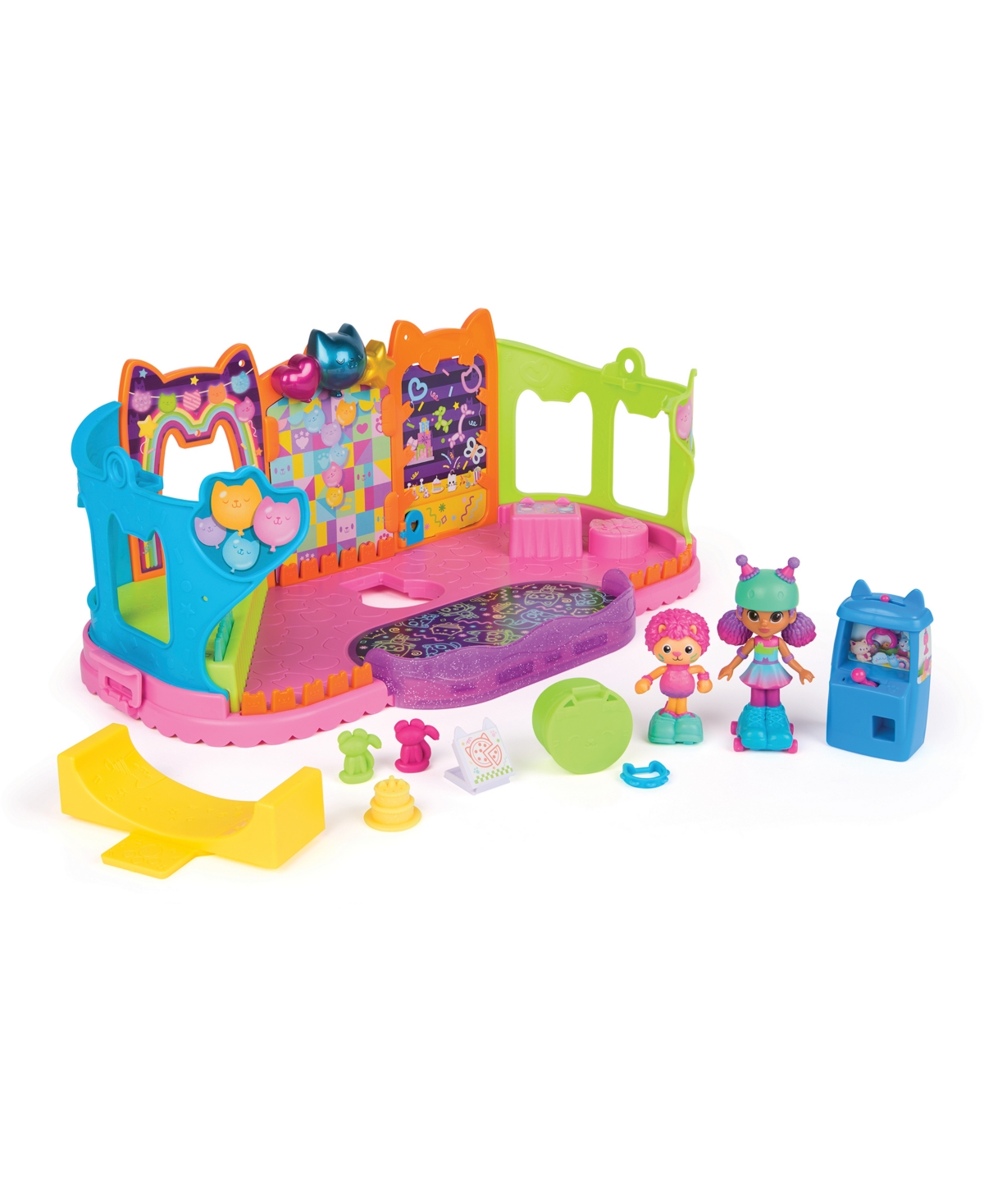 GABBY'S DOLLHOUSE PARTY ROOM PLAYSET WITH EXCLUSIVE TOY FIGURES 