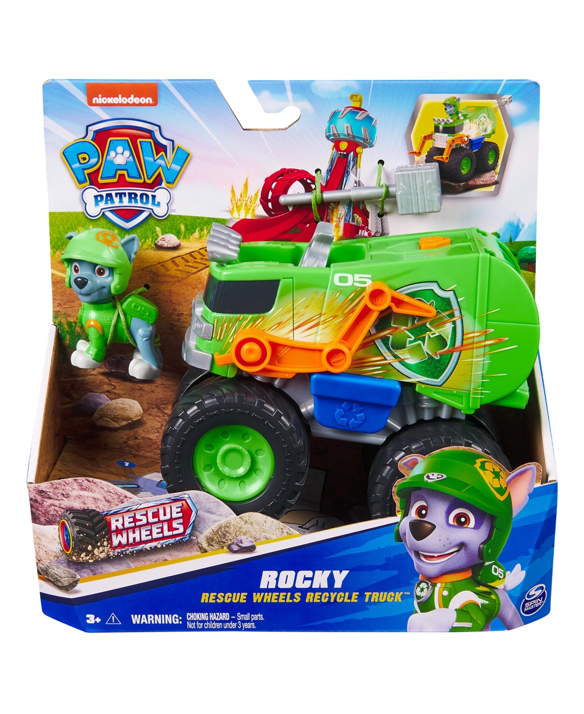 Paw Patrol Rescue Wheels Rocky's Toy Truck In Multi Color