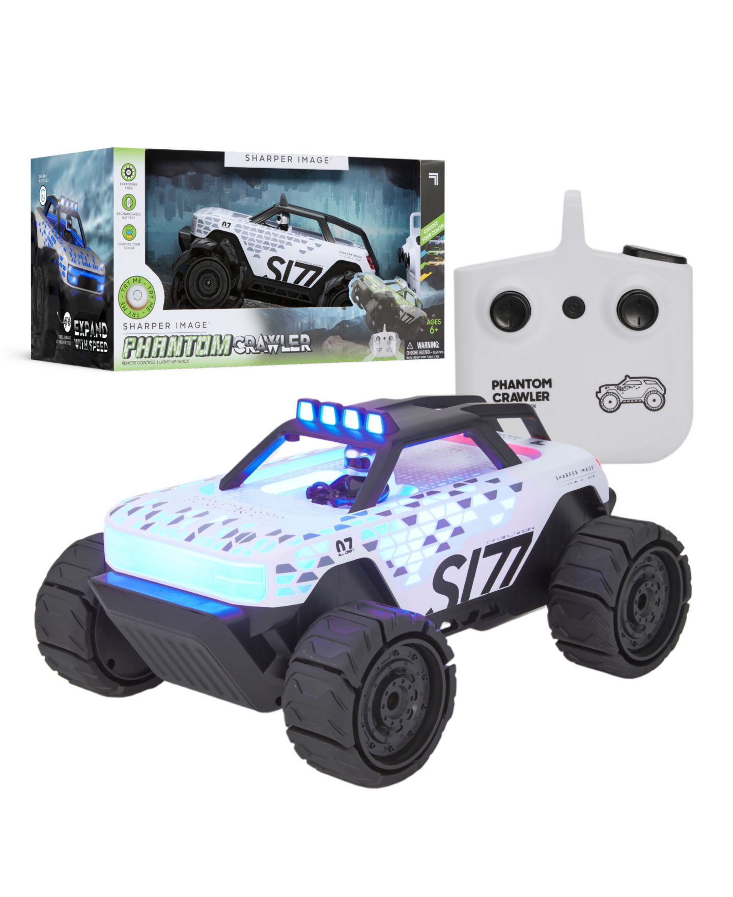 Детская игрушка Sharper Image Phantom Crawler Remote Control Light-Up Truck — фото 1