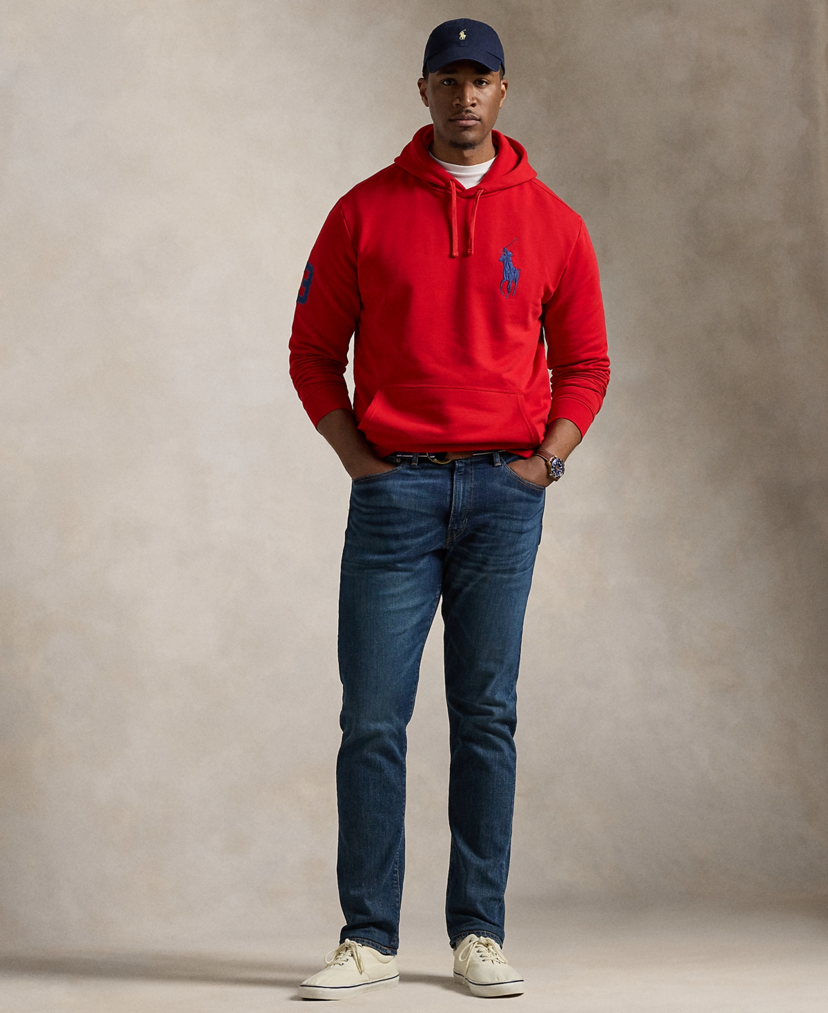 Polo Ralph Lauren Men's Big & Tall Big Pony Fleece Hoodie