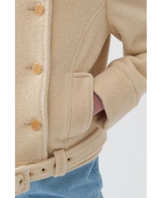 Women's Shoulder Pad Short Coat