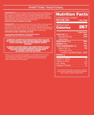 Holiday Traditional Panettone, 17.64oz