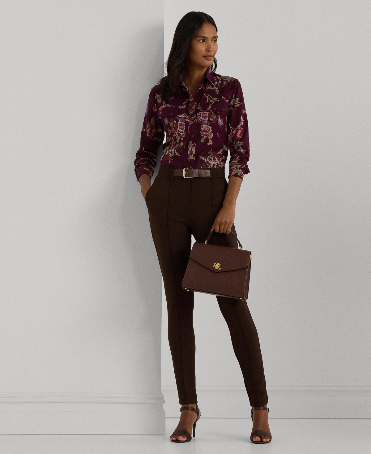 Lauren Ralph Lauren Women's Classic-Fit Floral Cotton Voile Shirt, Regular & Petite