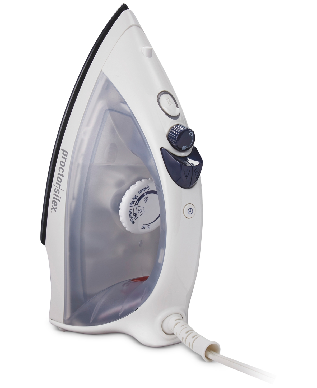 Proctor Silex Nonstick Steaming Iron In White