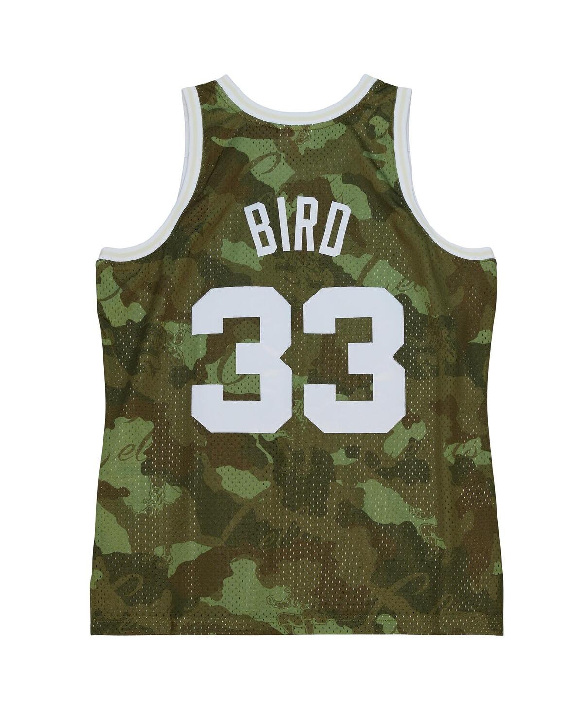 Mitchell & Ness Men's Larry BirdBoston Celtics Hardwood Classics 1985/86 Ghost Green Swingman Jersey - Camo