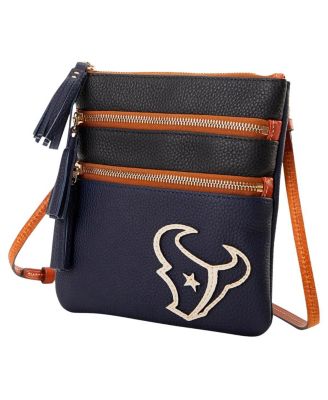 Houston Texans Infield Triple Zip Crossbody Purse