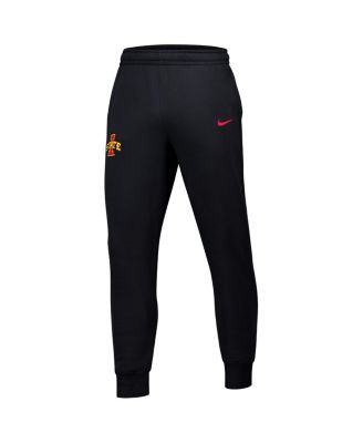 Men's Black Iowa State Cyclones Club Fleece Pants