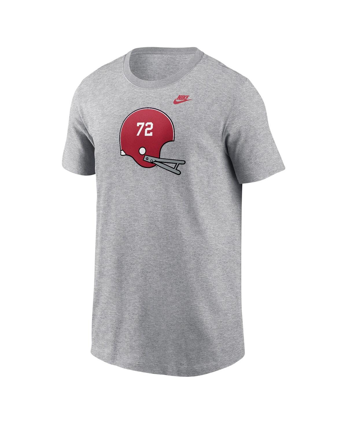 Nike Big Boys And Girls Heather Gray Alabama Crimson Tide Helmet T-shirt In Heather Gray