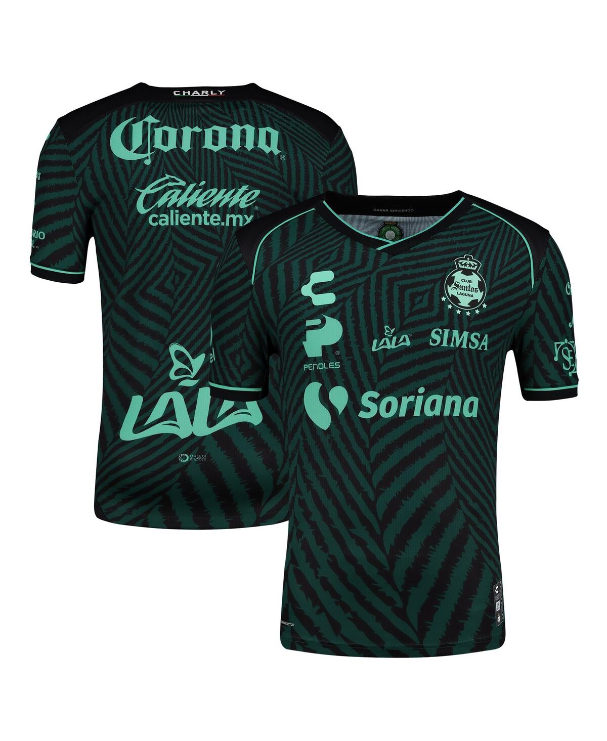 Men's Green Santos Laguna 2024/25 Away Authentic Jersey - Green, White