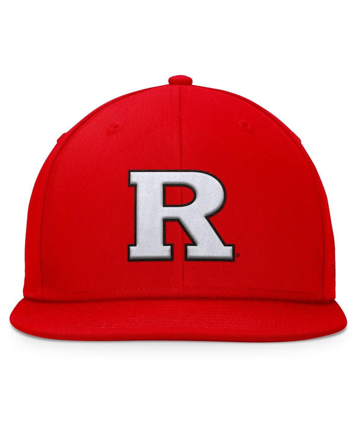 Top Of The World Men's Scarlet Rutgers Scarlet Knights Fundamental Snapback Hat In Red
