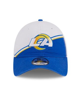 Big Boys and Girls White/Royal Los Angeles Rams 2023 Sideline 9TWENTY Adjustable Hat