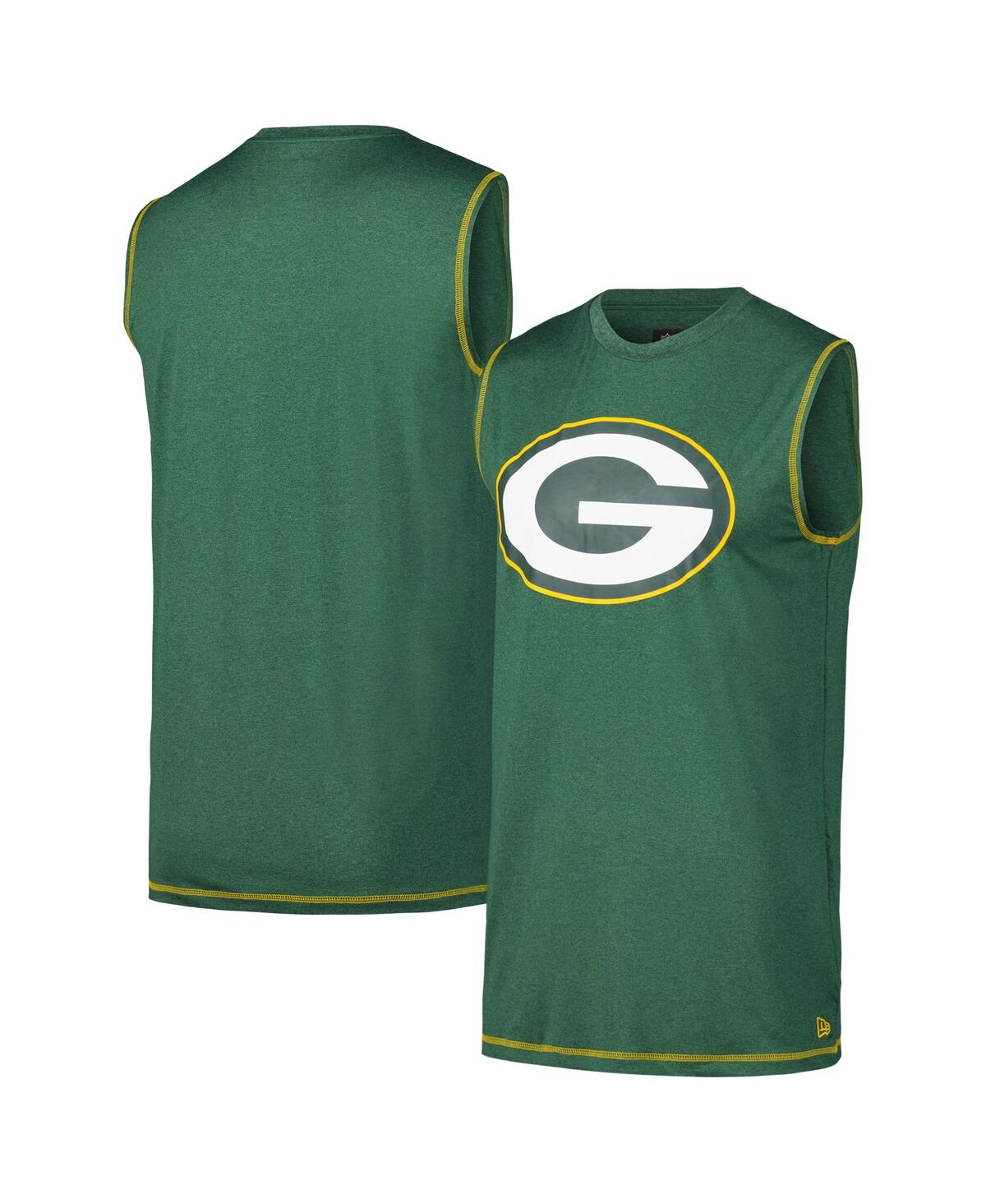 New Era Men's Green Green Bay Packers Tank Top