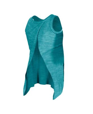 Women's Aqua Miami Dolphins Space Dye Active Tank Top