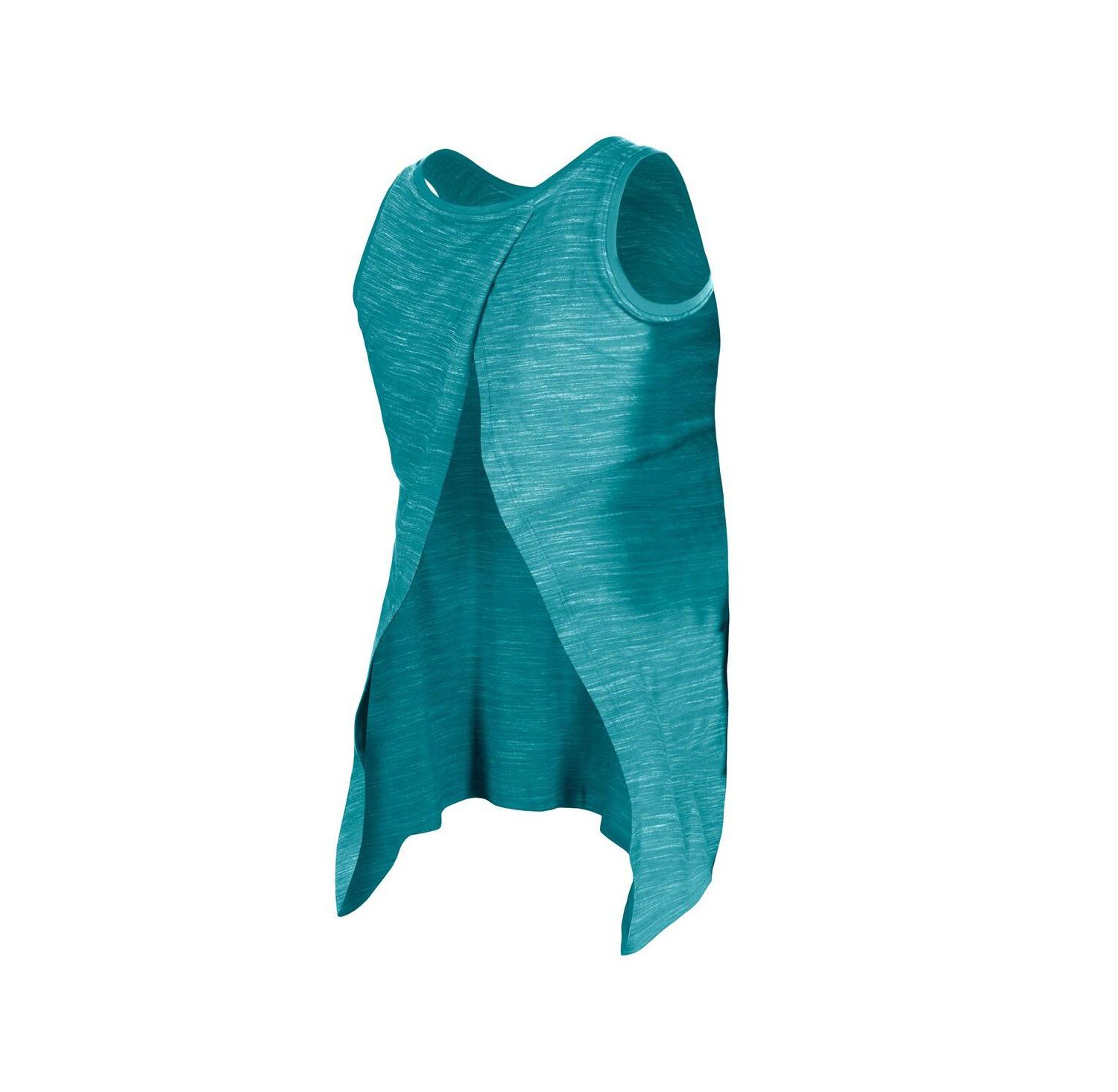 Women's Aqua Miami Dolphins Space Dye Active Tank Top