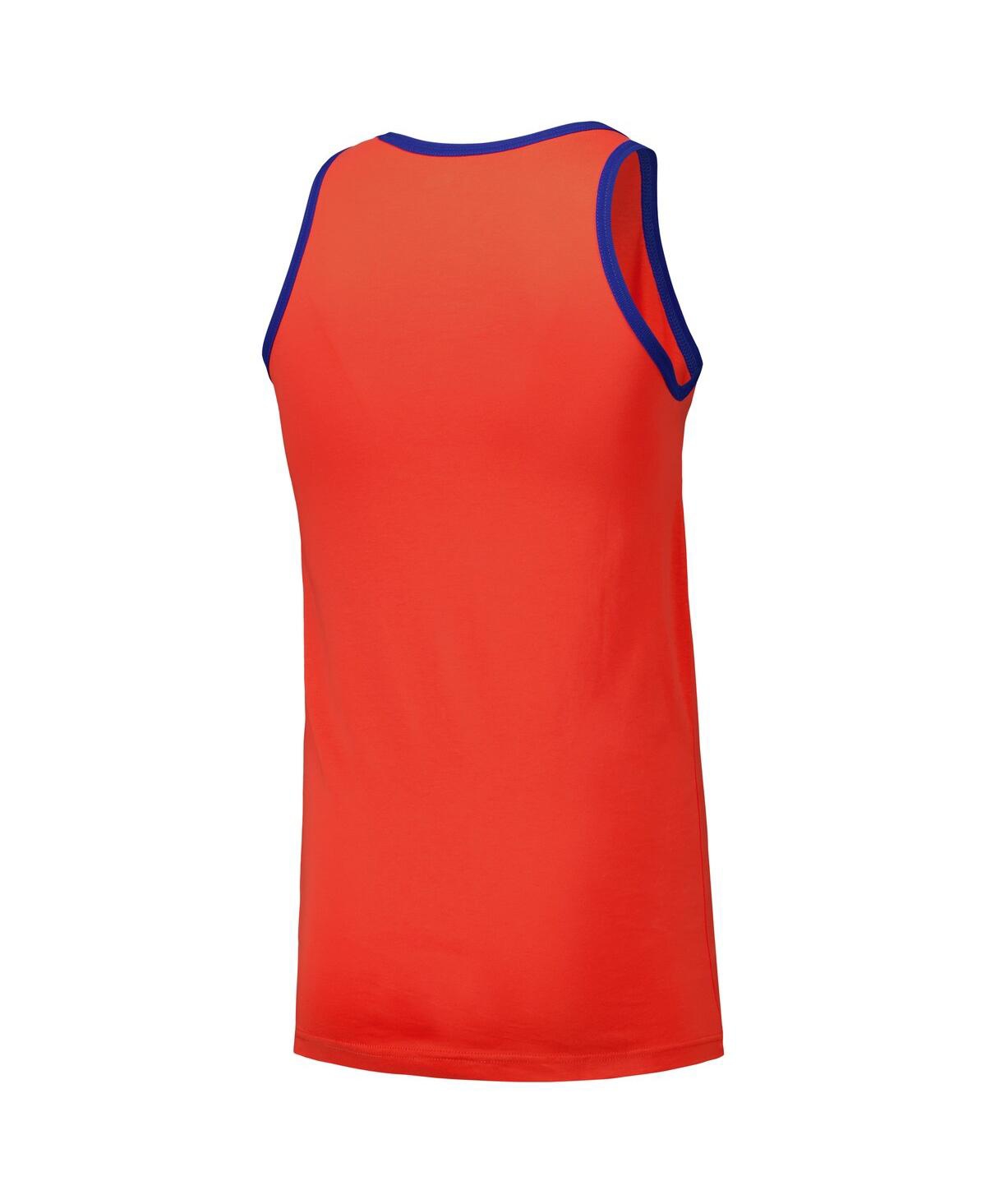 New Era Men's Orange New York Mets Jersey Ringer Tank Top In Orange