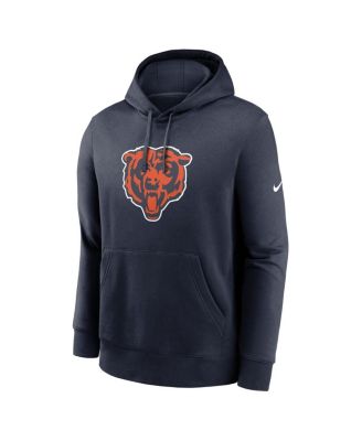 Men's Navy Chicago Bears Club Logo Pullover Hoodie