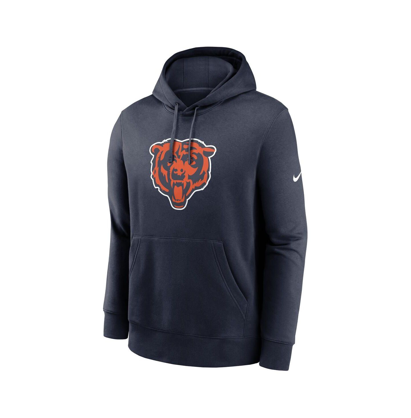 Мужское худи Nike Navy Chicago Bears Club Logo Pullover — фото 2