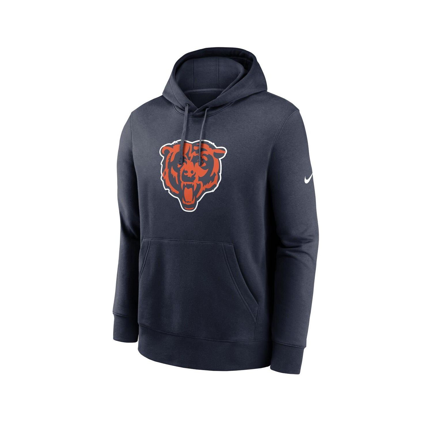 Men's Navy Chicago Bears Club Logo Pullover Hoodie