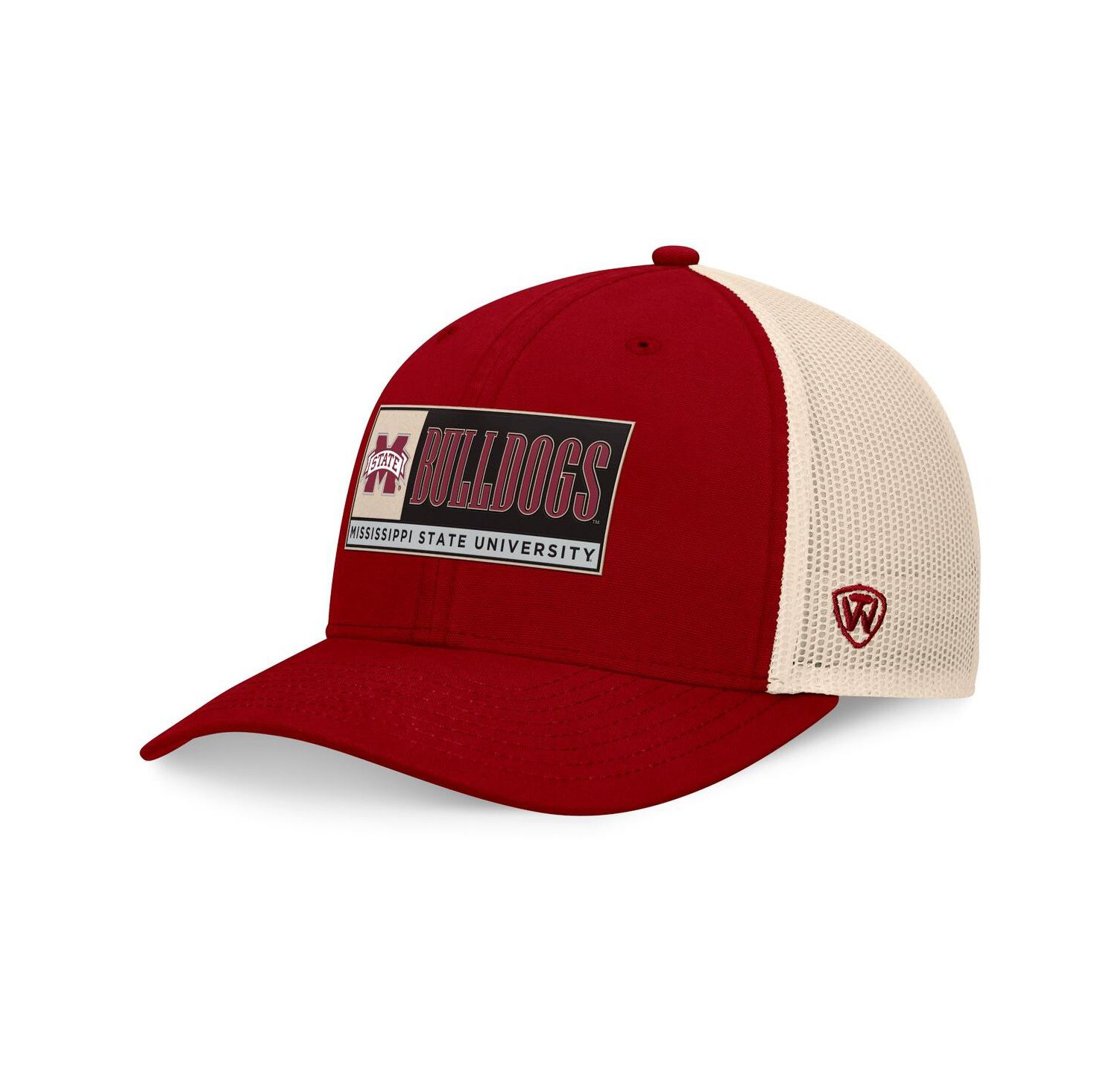 Men's Maroon/Natural Mississippi State Bulldogs Bennett Trucker Adjustable Hat