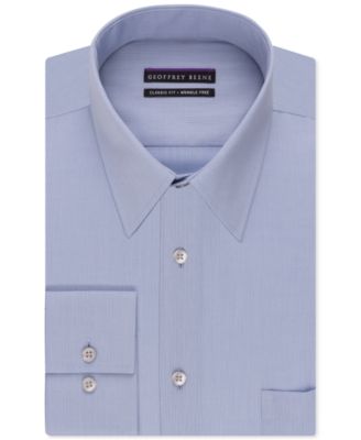 Geoffrey Beene Men s Big and Tall Classic Fit Wrinkle Free Bedford Cord Solid Dress Shirt Macy s