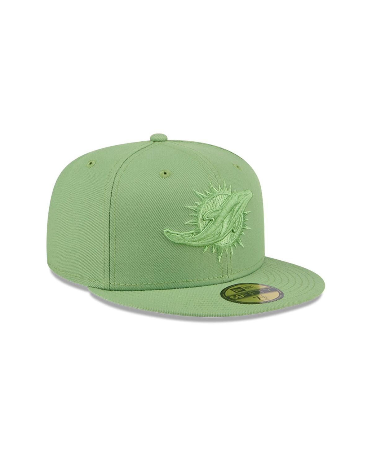 New Era Men'sMiami Dolphins Color Pack 59FIFTY Fitted Hat - Green