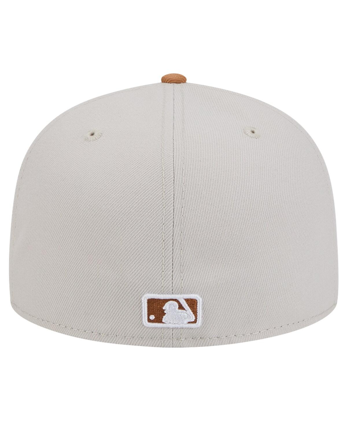 New Era Men'sBrown Oakland Athletics Two-Tone Color Pack 59FIFTY Fitted Hat - Khaki, Brown