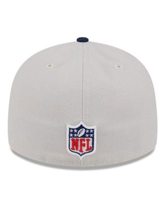 Men's Stone/Navy Dallas Cowboys 2024 Sideline Historic Low Profile 59FIFTY Fitted Hat