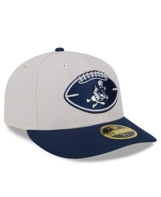 Men's Stone/Navy Dallas Cowboys 2024 Sideline Historic Low Profile 59FIFTY Fitted Hat