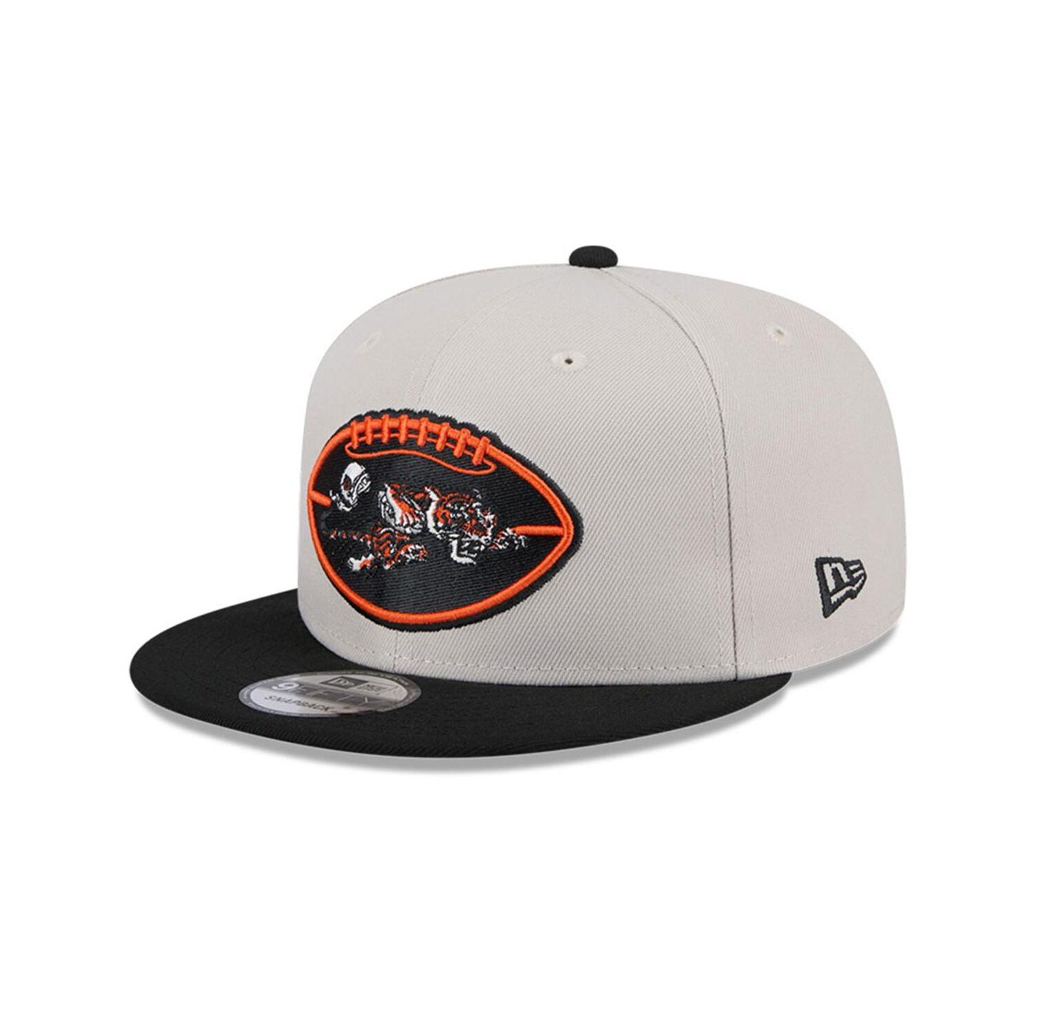 Men's Stone/Black Cincinnati Bengals 2024 Sideline Historic 9FIFTY Snapback Hat