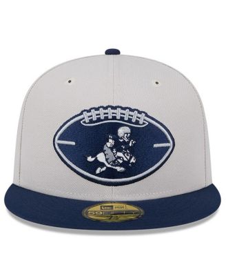 Men's Stone/Navy Dallas Cowboys 2024 Sideline Historic 59FIFTY Fitted Hat