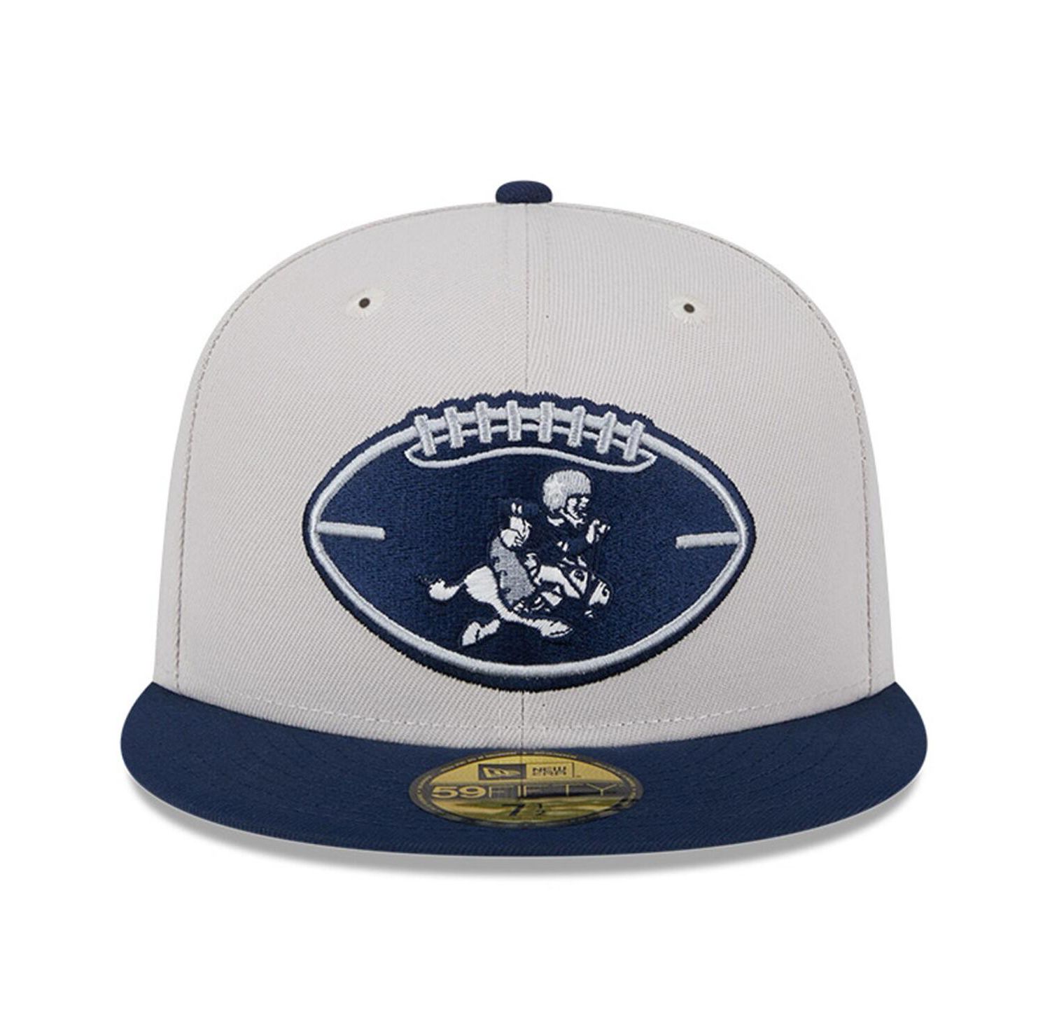 Men's Stone/Navy Dallas Cowboys 2024 Sideline Historic 59FIFTY Fitted Hat