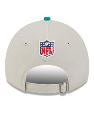 Men's Stone/Aqua Miami Dolphins 2024 Sideline Historic 9TWENTY Adjustable Hat