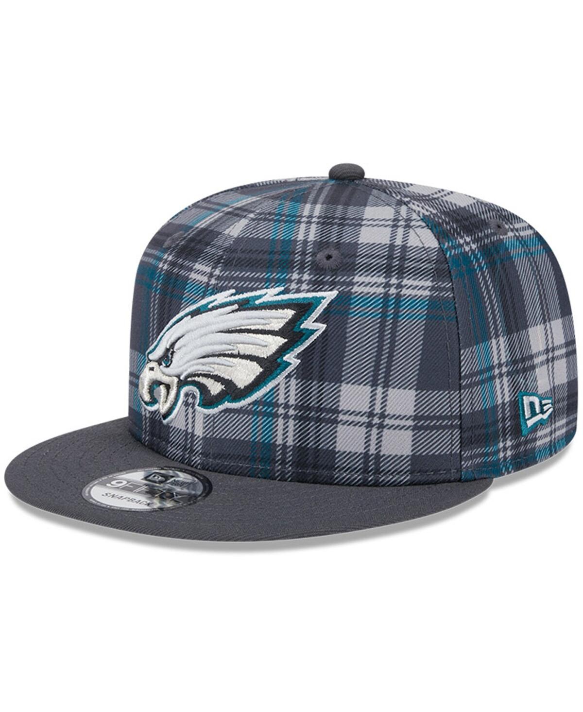 New Era Men's Gray Philadelphia Eagles 2024 Sideline Statement 9fifty Snapback Hat In Gray,graphite