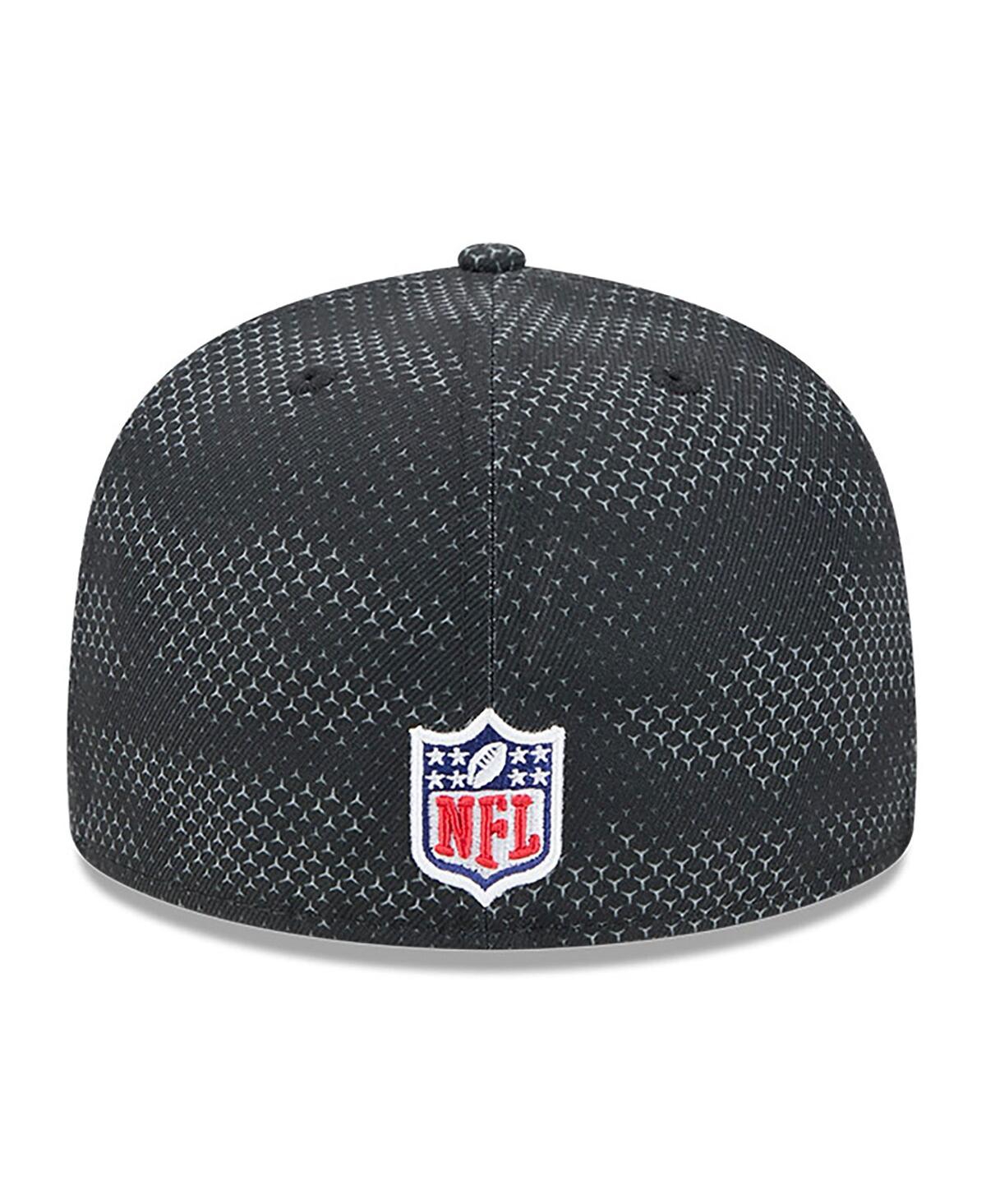 New Era Men's Black Pittsburgh Steelers 2024 Sideline 59fifty Fitted Hat In Black