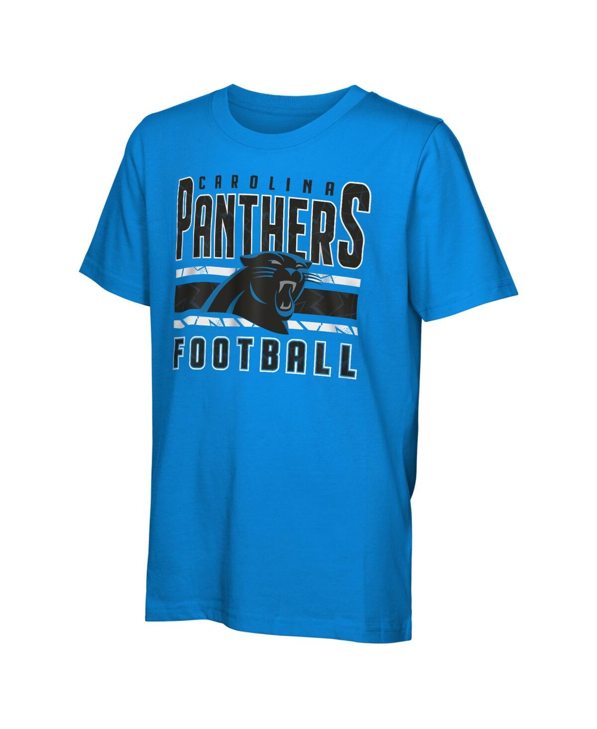 Outerstuff Little Boys And Girls Carolina Panthers In The Mix T-shirt Combo Set In Blue