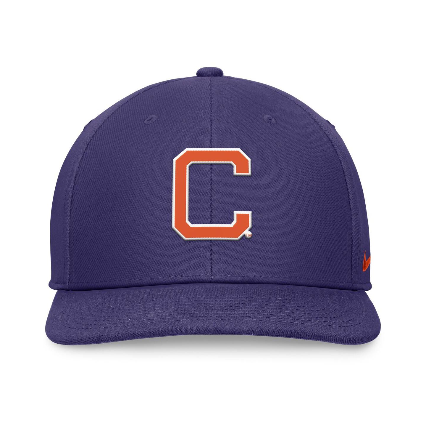 Мужская кепка Nike Purple Clemson Tigers Primetime Pro Snapback Hat — фото 4