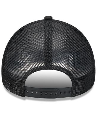 Men's White/Black Las Vegas Raiders Retro Wordmark A-Frame 9FORTY Adjustable Hat