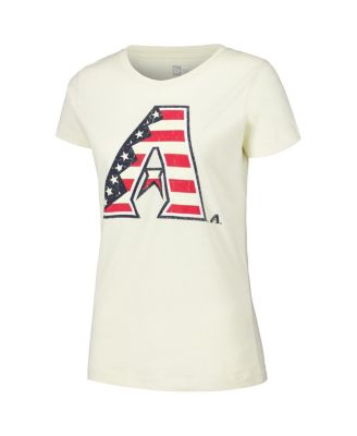 Women's Cream Arizona Diamondbacks Vintage T-Shirt