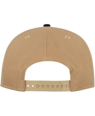 Men's Khaki/Black New York Yankees Golfer Snapback Hat