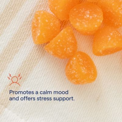 Magnesium 84mg – Chewable gummies for bone, heart, immune health, relaxation & sleep. Tangerine flavor, 120 gummies