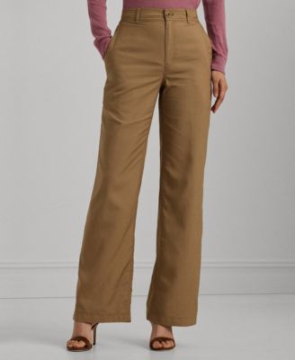Lauren Ralph Lauren Women's Canvas Wide-Leg Pants Macy's