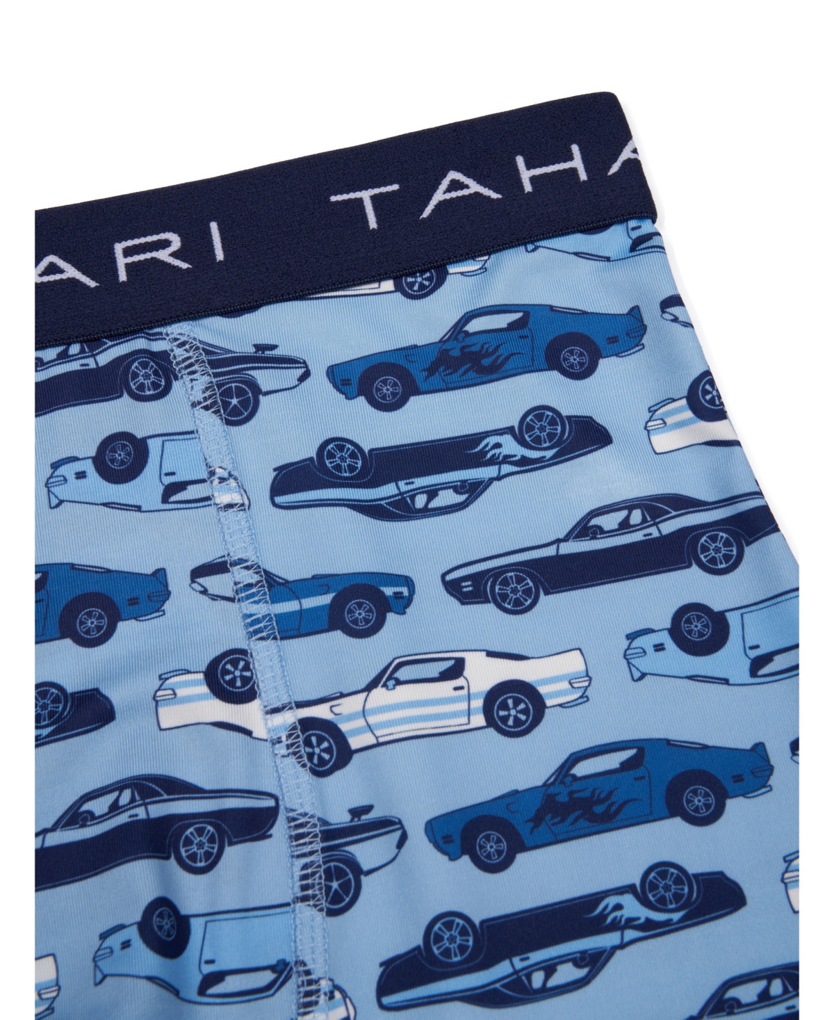 Tahari Toddler Boys 3-Pack Printed and Solid Boxer Briefs with Logo Waistband