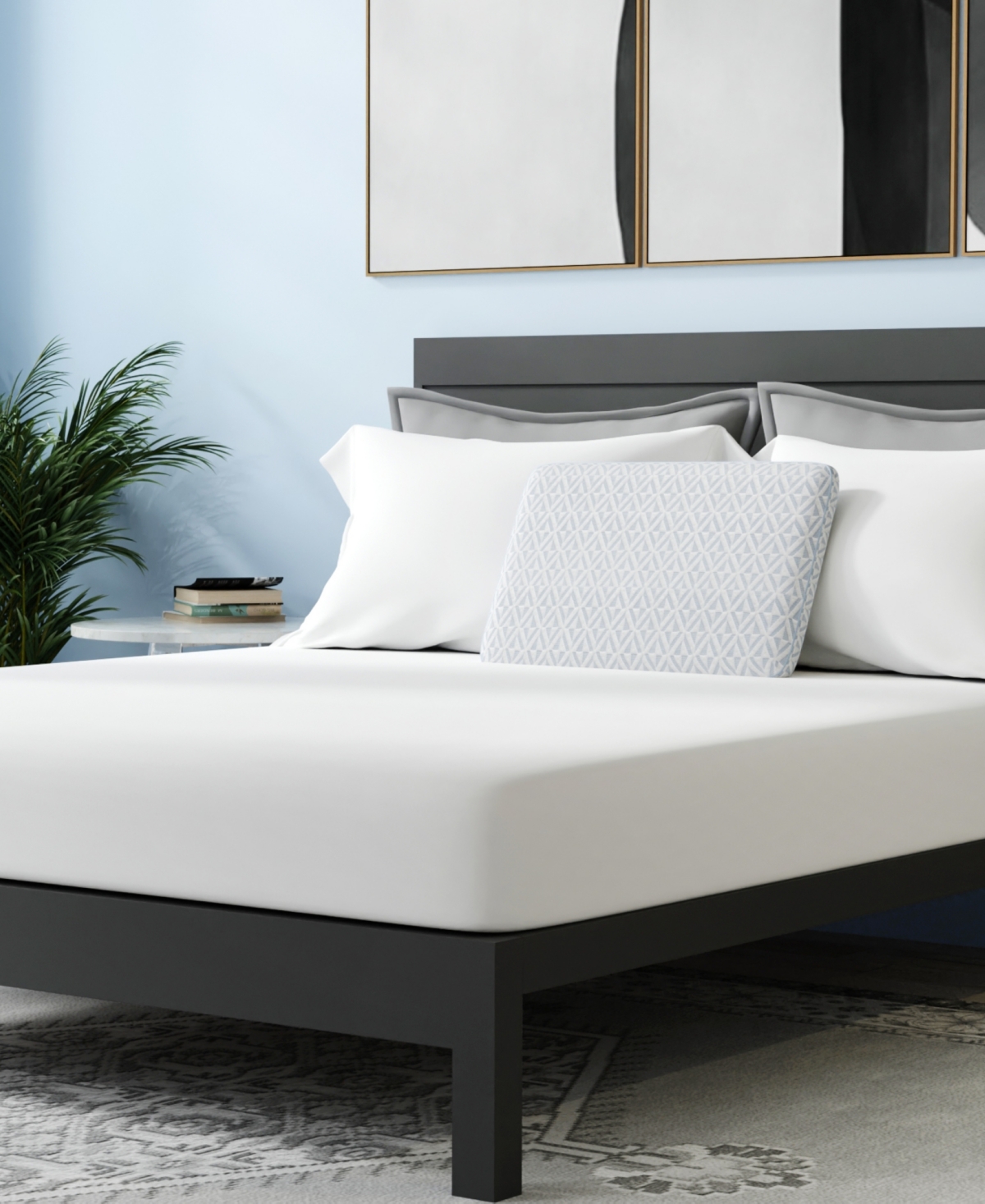 Prosleep Cool Comfort Memory Foam Low-profile Pillow, Oversized, Exclusively At Macy's In White