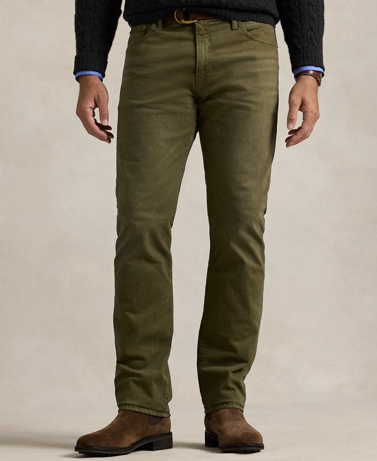 Polo Ralph Lauren Men's Big & Tall Hampton Relaxed Straight Stretch Jeans